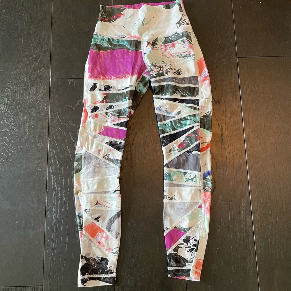 Lululemon High Wasted Multi-Color Pants - Size 4